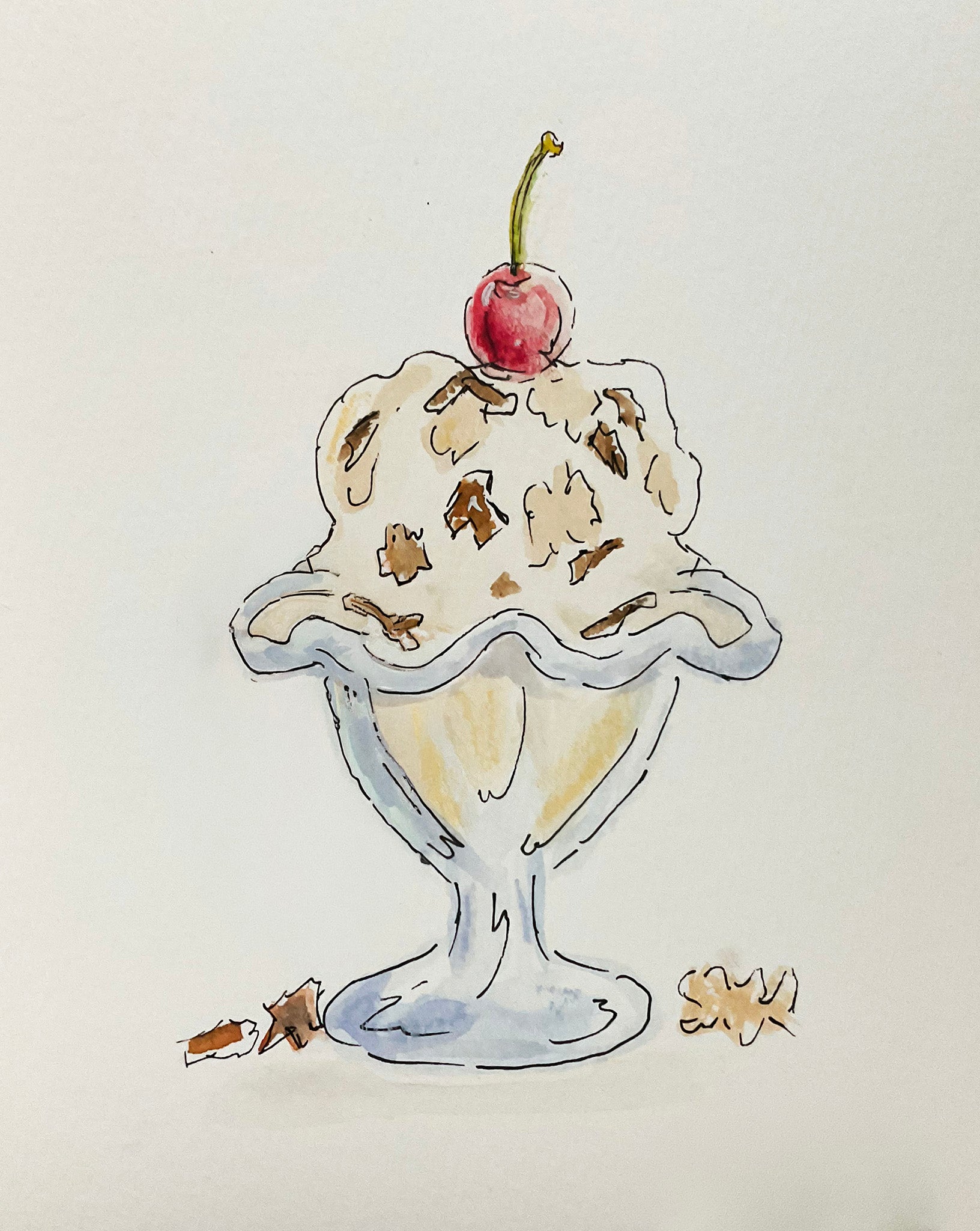 Ice Cream Sundae Print
